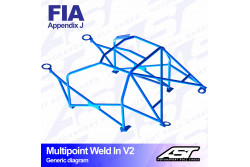 Arceau complet à souder 10 points pour E10 2002 Coupé