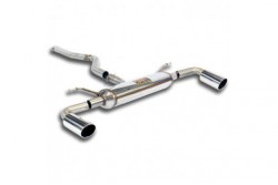 Tube de liasion + Silencieux arrière Droite O90 - Gauche O90 - Supersprint