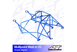 Arceau complet à souder 10 points pour E30 Série 3 Touring 4 roues motrices