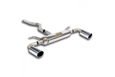 Tube de liasion + Silencieux arrière Droite O100 - Gauche O100 - Supersprint