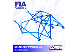 Arceau complet à souder 10 points pour Fiesta Mk5/Mk6 2002-2008JD/JH