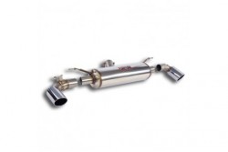 Silencieux arrière Droite O100 - Gauche O10 avec valve - Supersprint