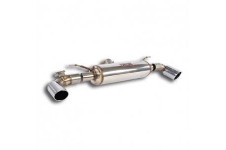 Silencieux arrière Droite O100 - Gauche O100 avec valve - Supersprint