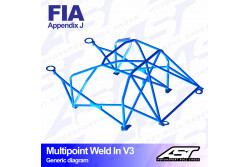 Arceau complet à souder 10 points pour 205 Phase 1 et 2