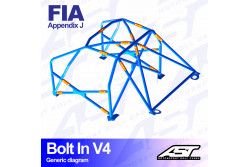 Arceau complet démontable 6 points pour 306 Phase 1 et 2