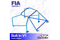 Arceau complet démontable 6 points pour Impreza GC8berline 4WD