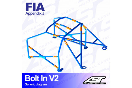 Arceau complet démontable 6 points pour Impreza GC8berline 4WD