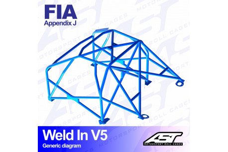 Arceau complet à souder 8 points pour Impreza GVFberline 4WD