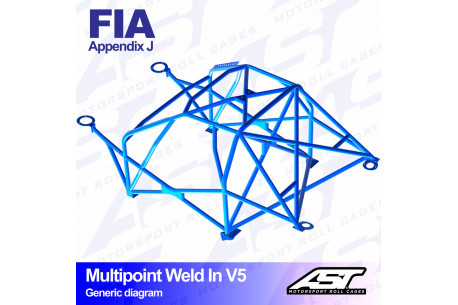 Arceau complet à souder 10 points pour Impreza GVFberline 4WD