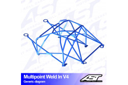 Arceau complet à souder 10 points pour Celica T230Coupé