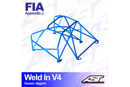 Arceau complet à souder 8 points pour Celica T185Coupé