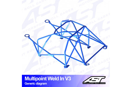 Arceau complet à souder 10 points pour GT86 ZN6Coupé