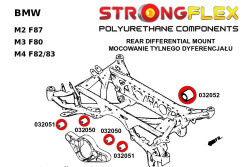 Silent blocs renforcés de pont BMW M4 avec support