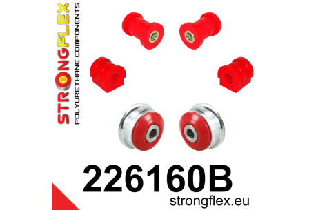 Kit de silentblocs AUDI A1 de suspension avant : barre antiroulis et triangle