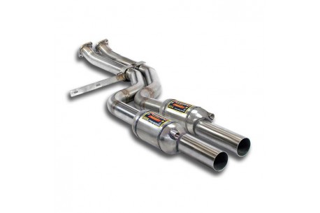 Silencieux avant avec Catalyseur métallique Droite + Gauche - Supersprint