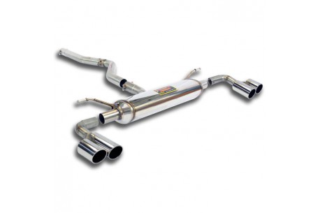 Tube de liaison + Silencieux arrière Droite OO80 - Gauche OO80 - Supersprint